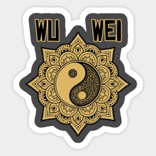 Wu Wei Yin Yang Mandala Sticker